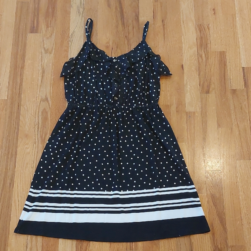 Elle Black and White Polka Dot Sundress